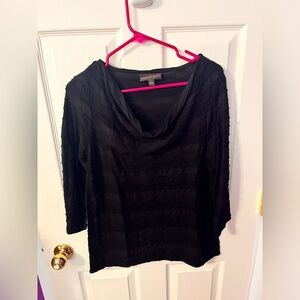 Black 3/4 sleeve women’s top size large